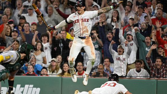Red Sox’ Nick Sogard collects first career walk-off RBI in extra inning thriller at Fenway Park taken at BSJ Headquarters (Red Sox)